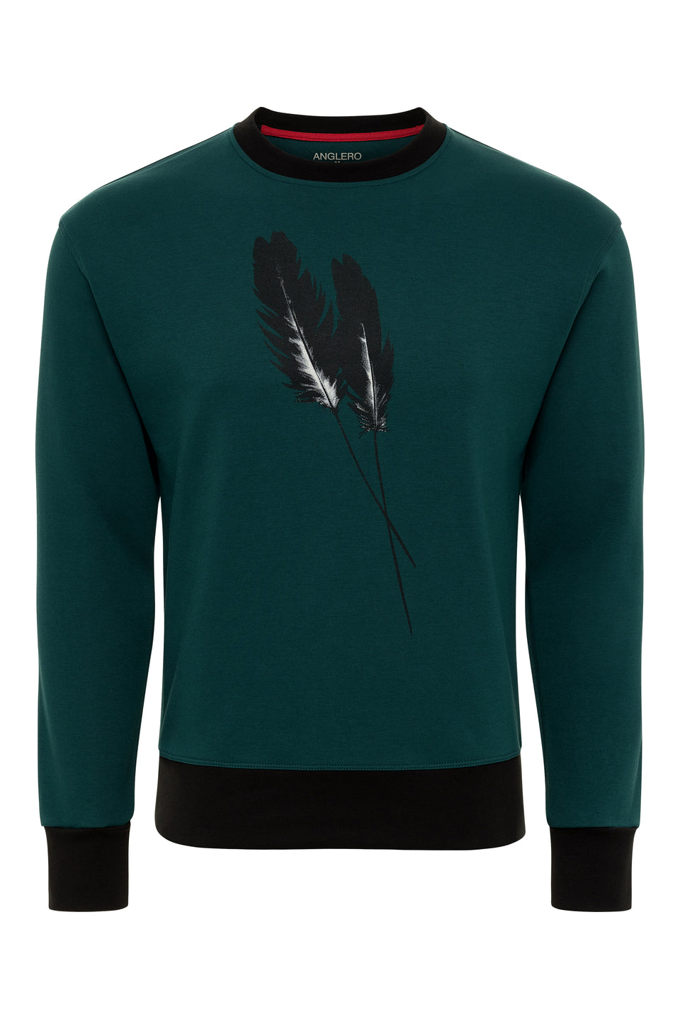 Emerald feather sweater